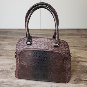 MKF Collection by Mia K. MKF-UM5522BR Fiona Tote‎ Bag, Brown